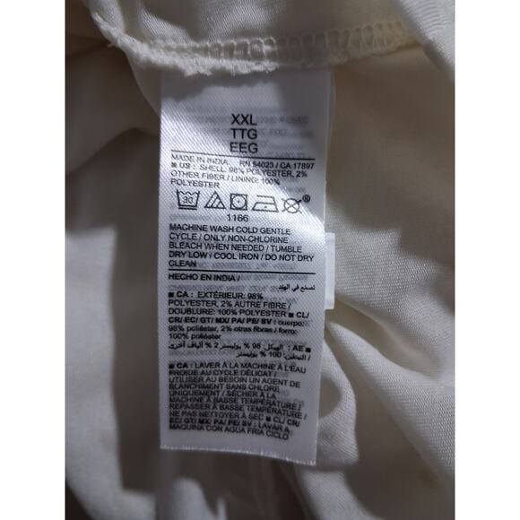 Old Navy Women's XXL Fairycore Split Neck Sheer Metallic Whimsical‎ Chiffon Top - Picture 7 of 11